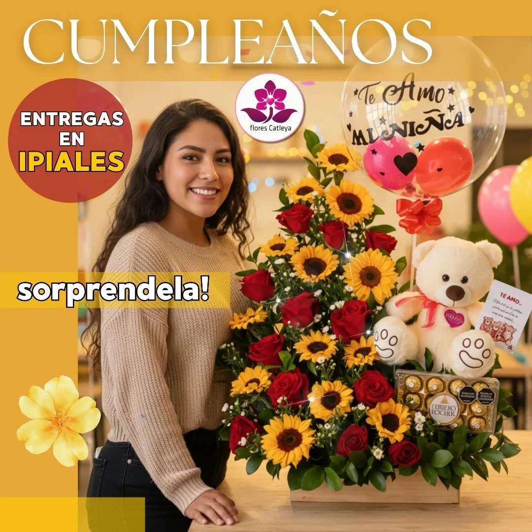 🌼Sorprendela! En su cumplea&ntilde;os. Si ella te gusta, no esperes!

🚴Entregas en Ipiales
✉️Tarjeta personalizada a tu gusto.

#Ipiales