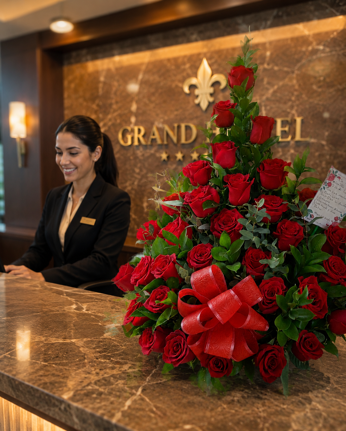 Arreglo Piramidal "Presencia Suprema": 30 Rosas Premium 2