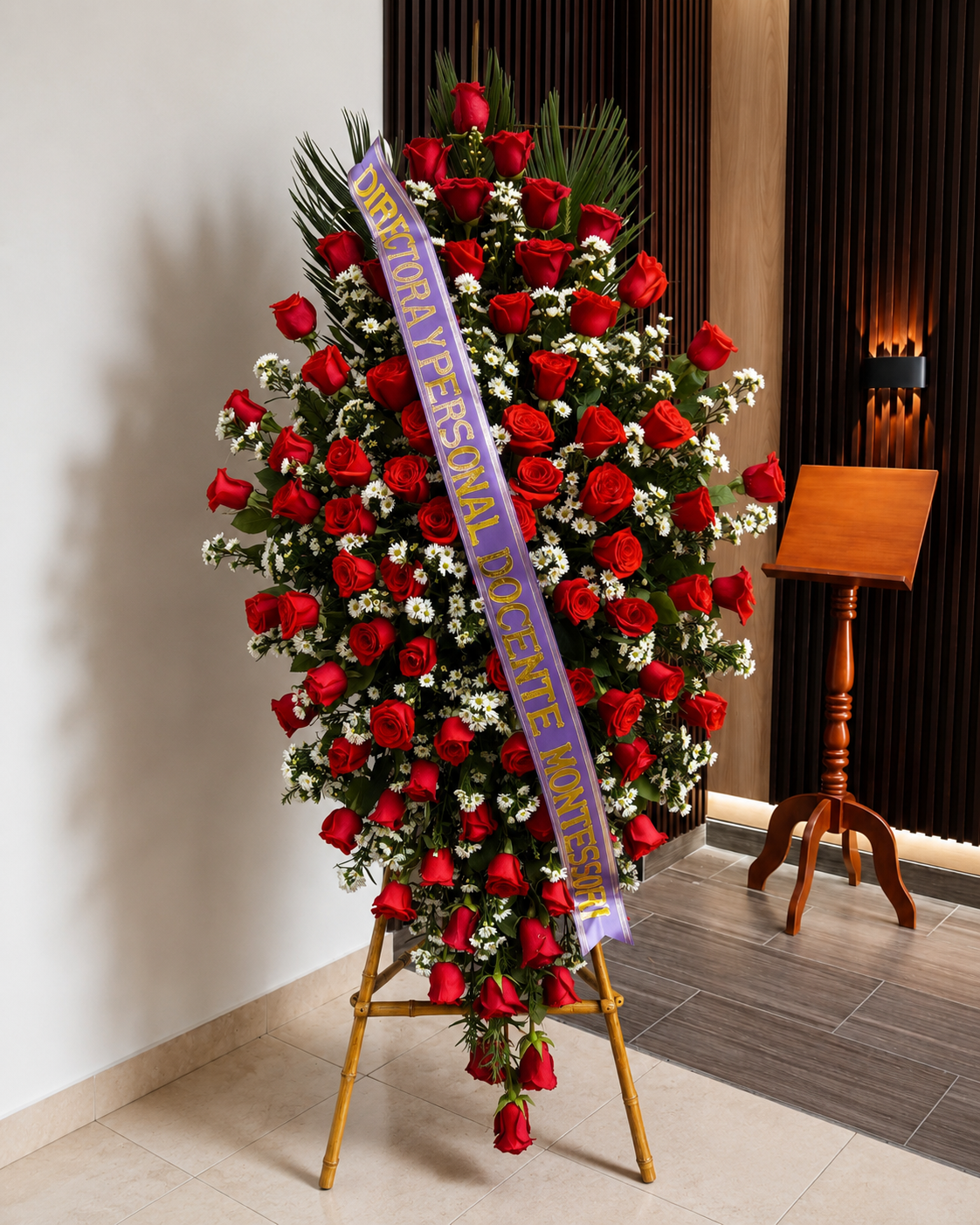 Amor Eterno: Elegantes rosas rojas que simbolizan un cariño sincero y un recuerdo imborrable.