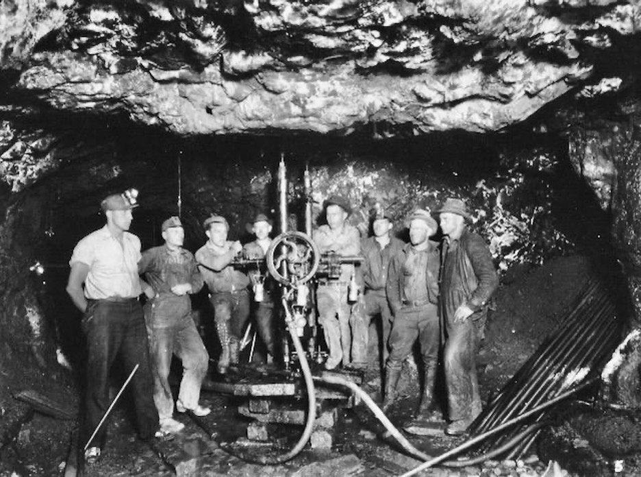 Diamond drilling, Upper Camp, Engels Mine, 1930