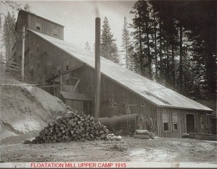 1915, The first all floatation mill in the United States, Engels Copper Mine. Milled 400 tons-per-day.