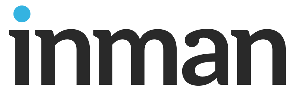 The word 'inman' in lowercase black letters with a blue dot above the letter 'i'.