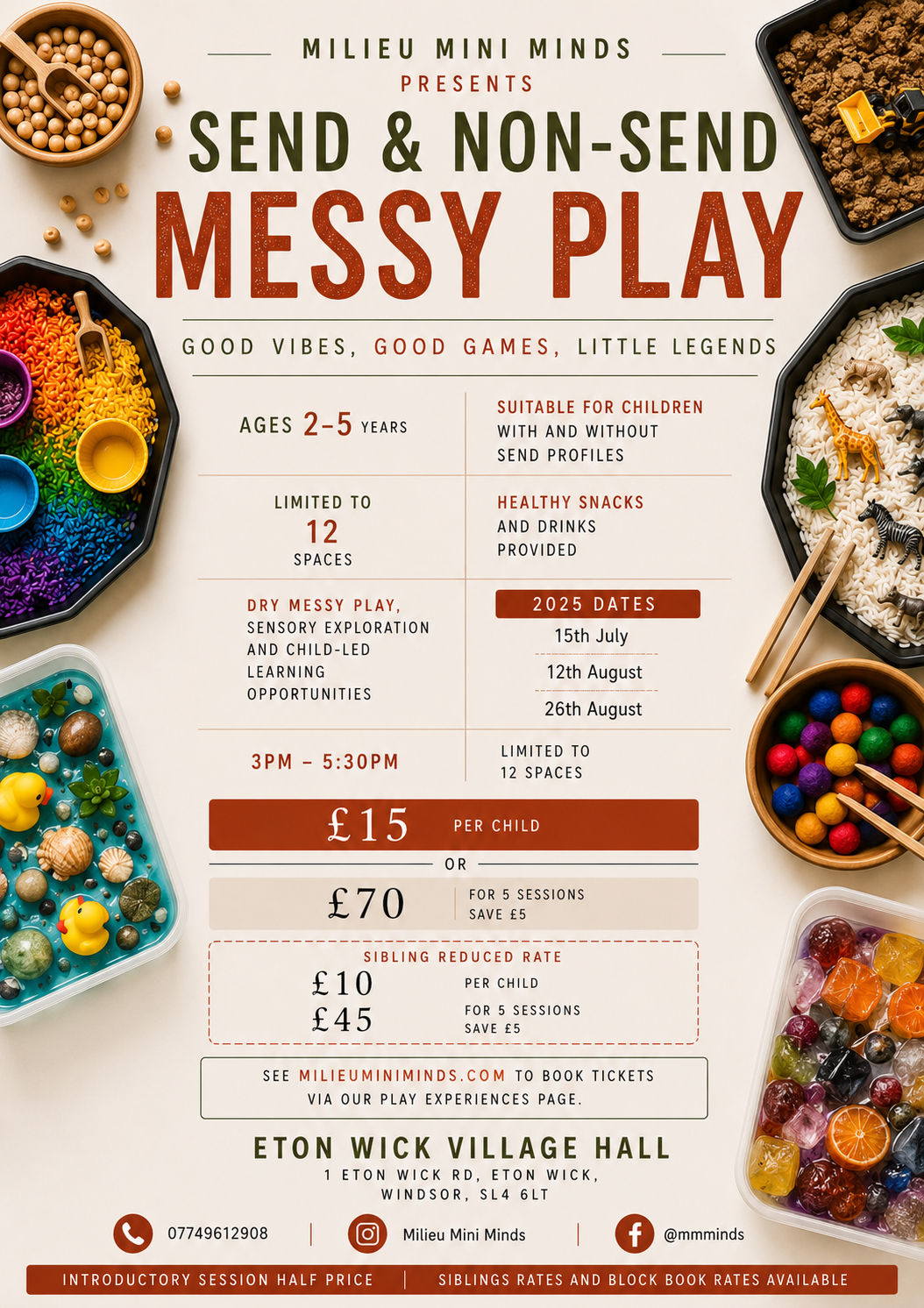 Play Experience | Messy Play | 5 Sessions