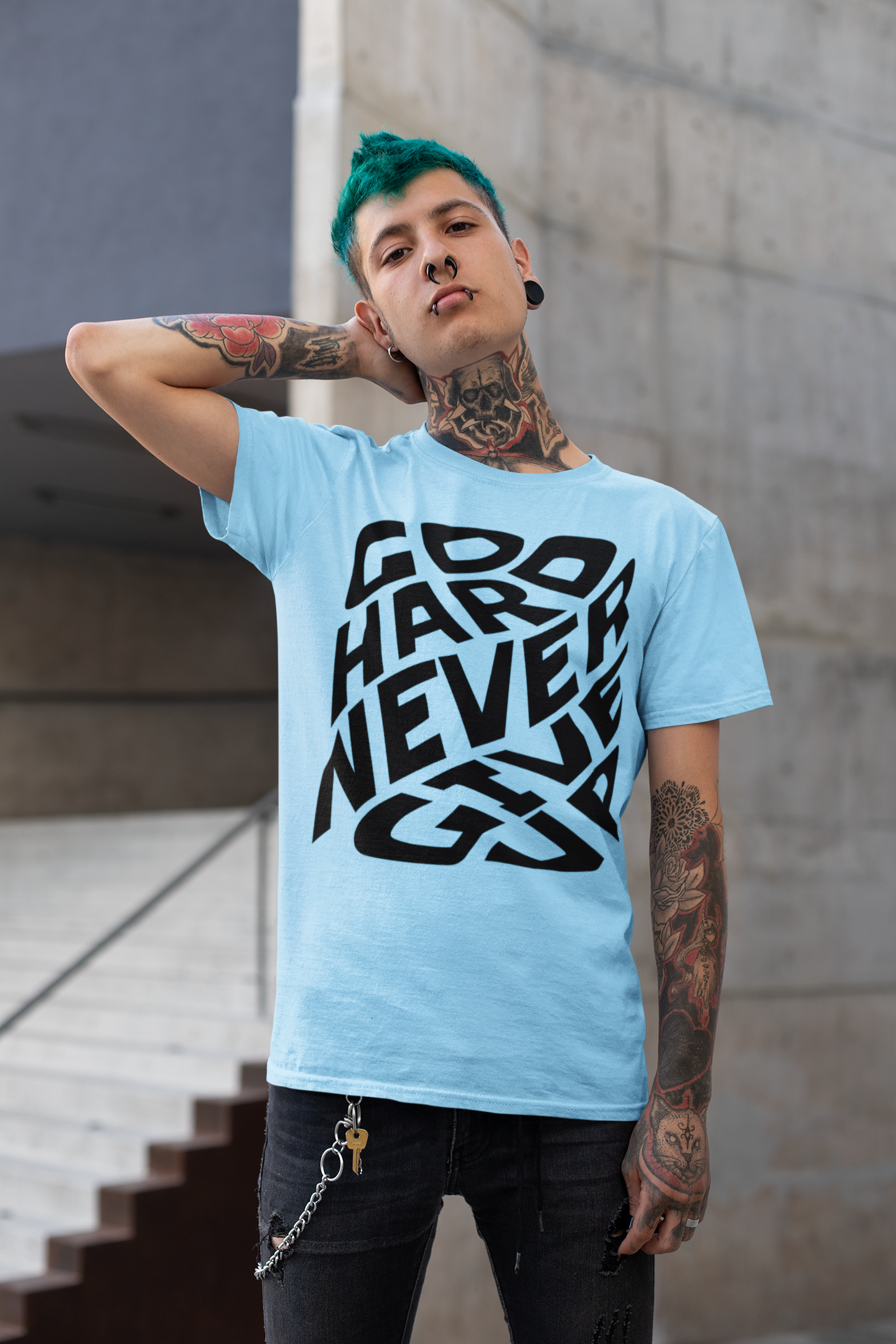 Go Hard (black lettering)