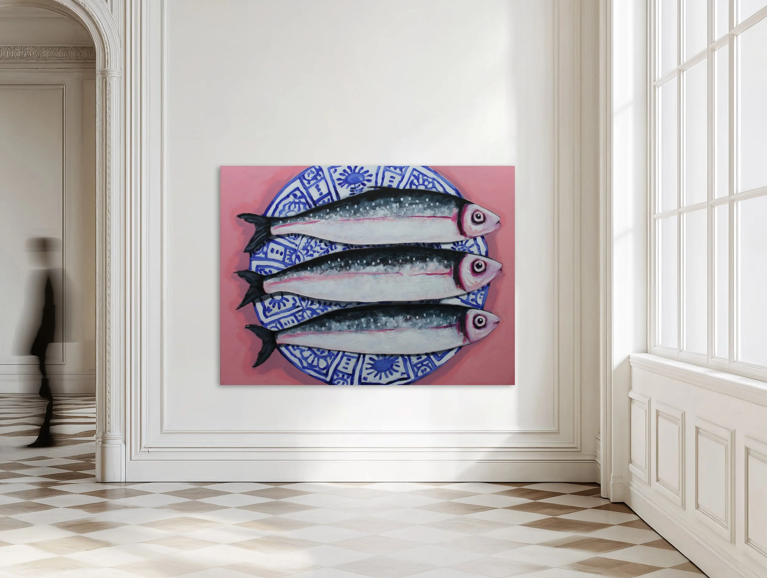 Pink Sardines | 30x40"