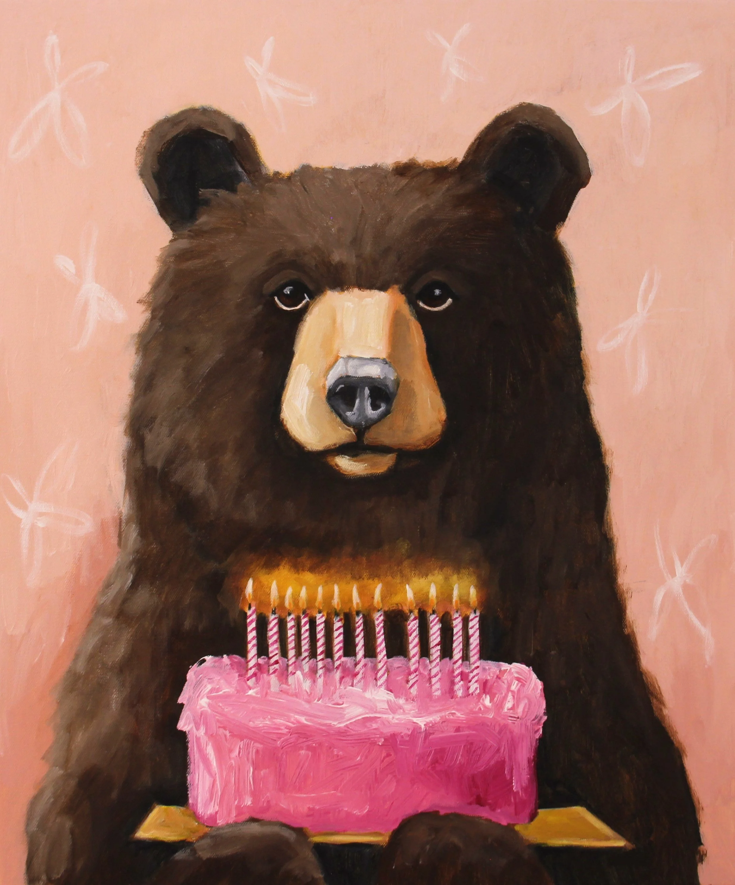 Whimsical Birthday Bear | 24x20"