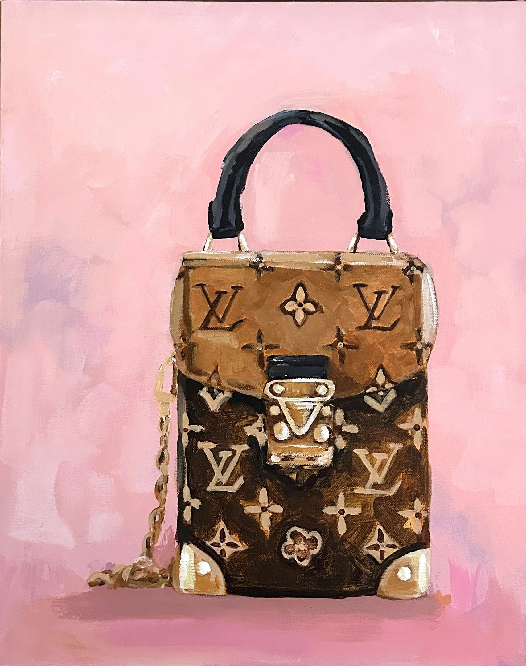 Hand Bag Painting | 20x16 Inches |FRAMED