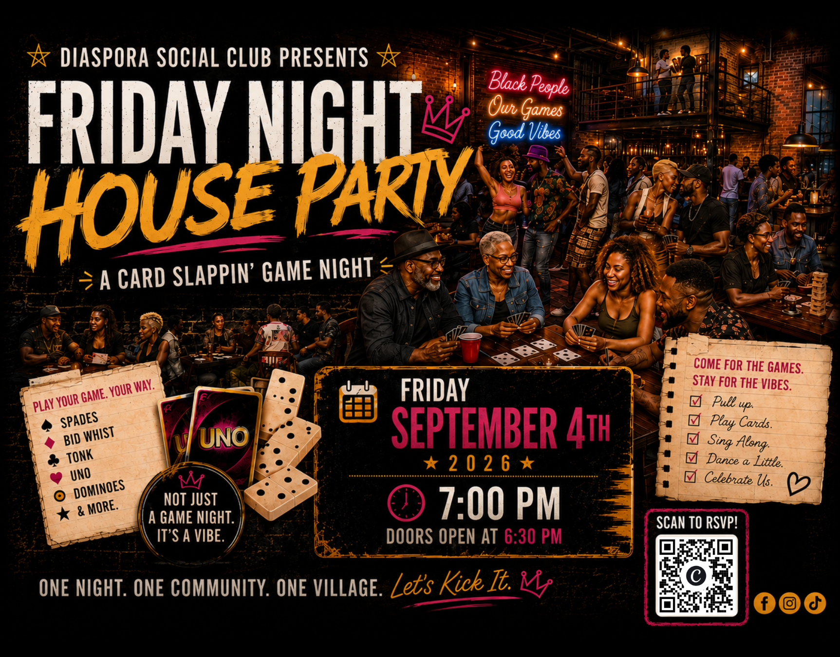 Friday Night House Party: Card Slappin Game Night