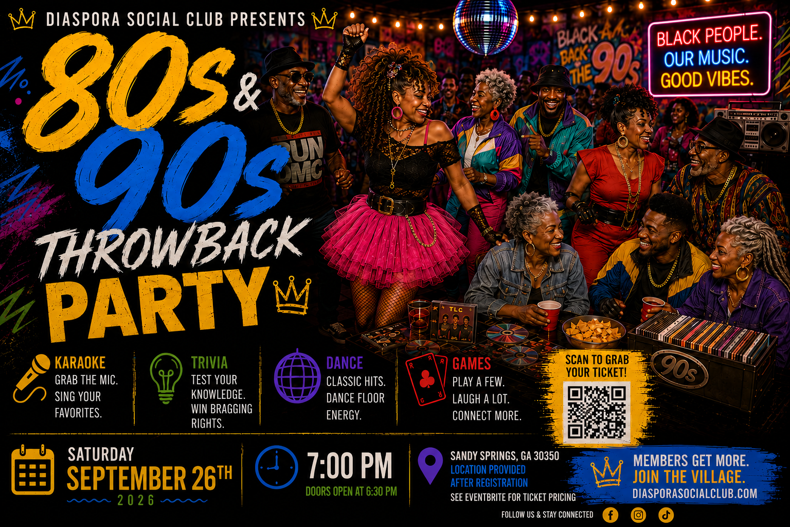 80s &amp; 90s Throwback Party!