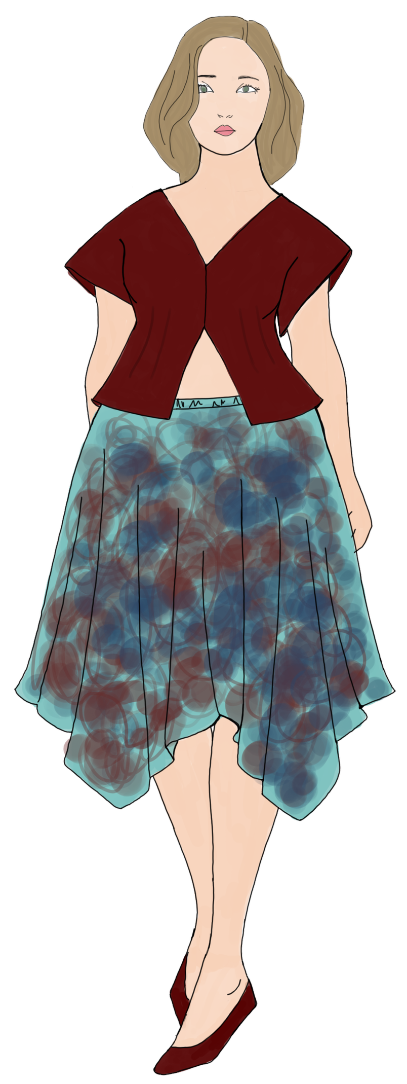 Digital Illustration of a Woman
