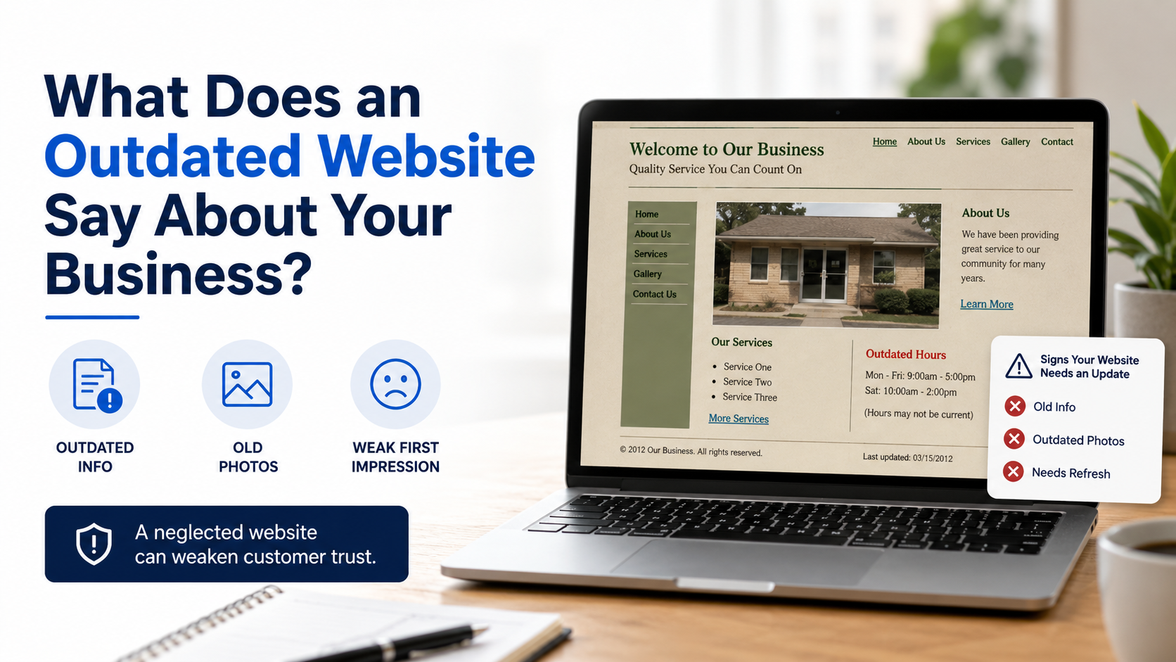 2. What Does an Outdated Website Say About Your Business?