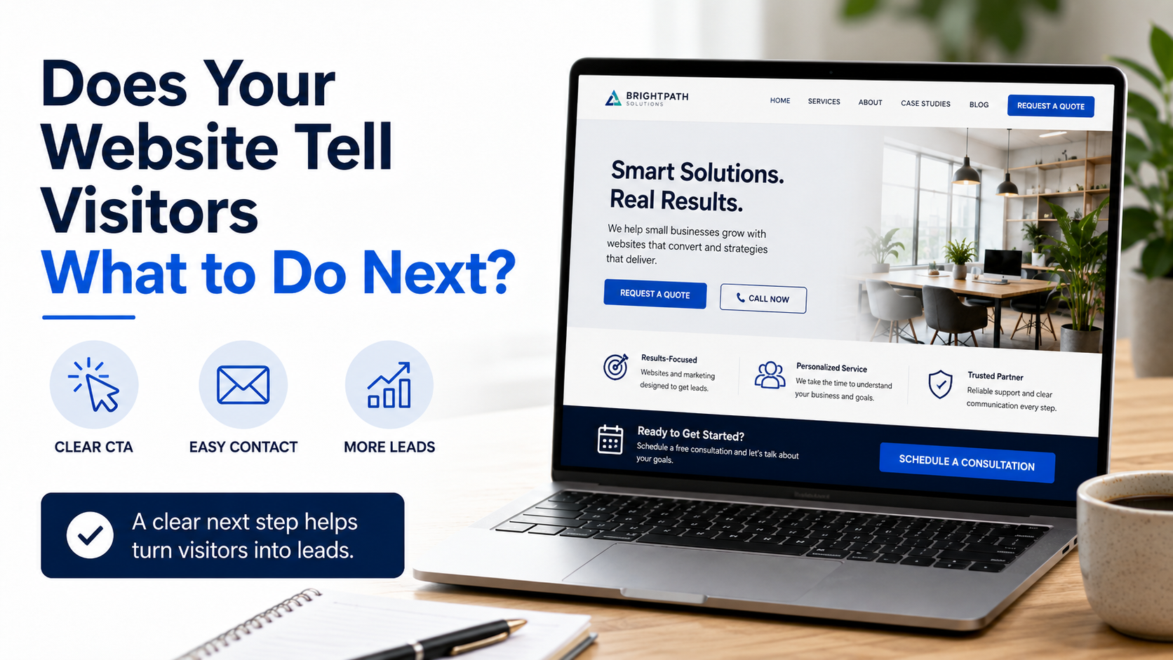 4. Does Your Website Tell Visitors What to Do Next?