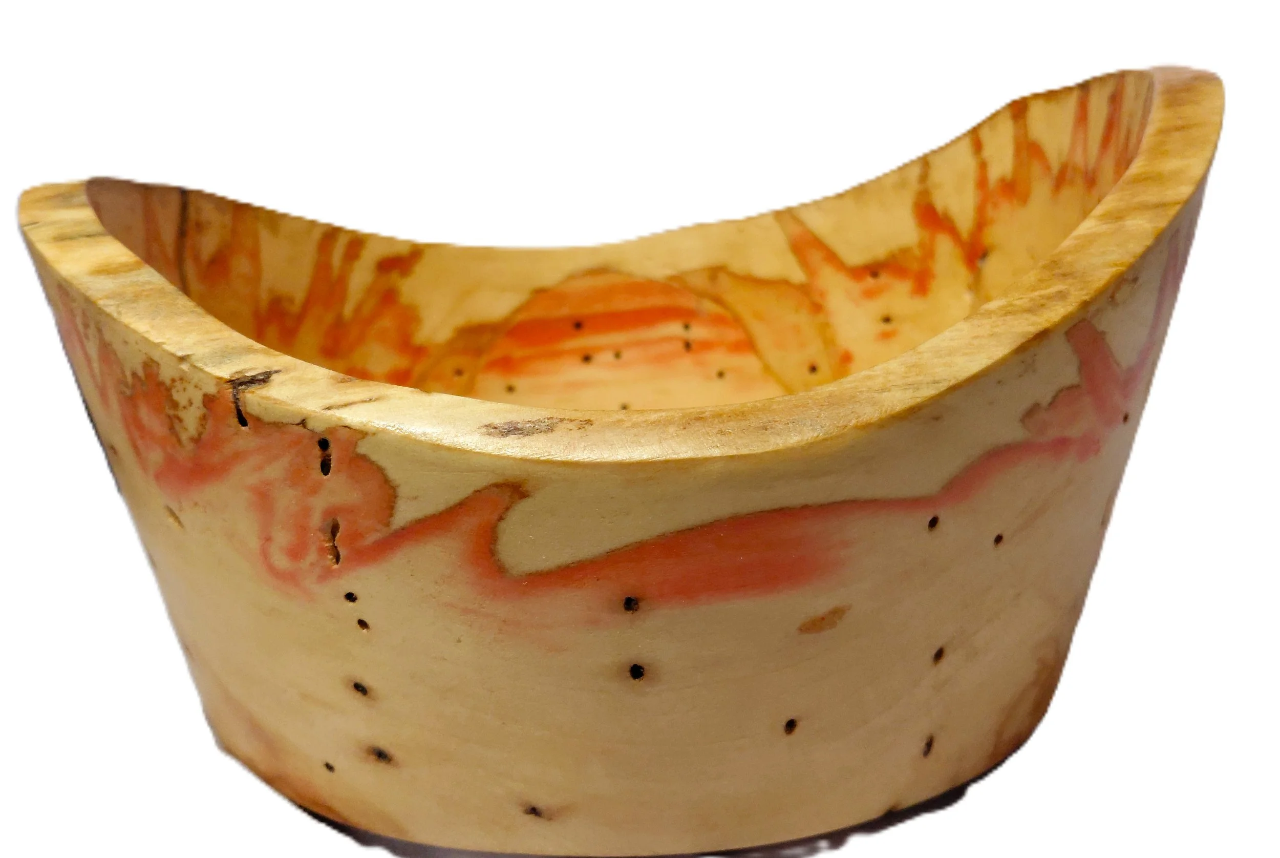 FLAMING BOX ELDER LIVE EDGE BOWL