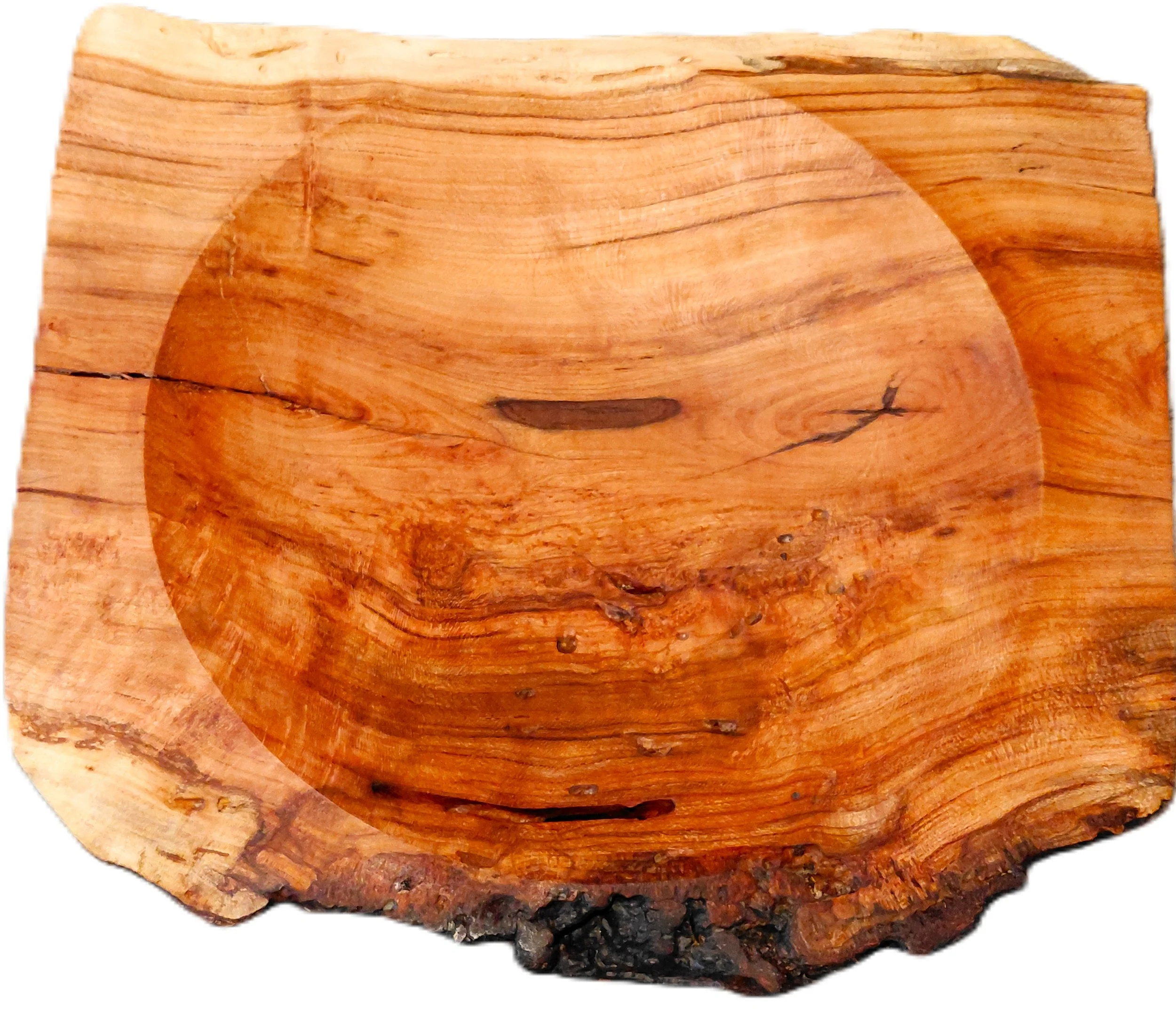CHERRY LIVE EDGE BURL PLATTER