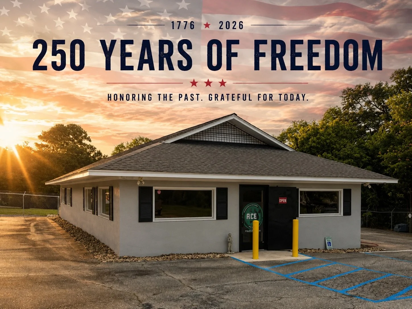 Yesterday marked 250 years of our nation&rsquo;s history.

Today, we&rsquo;re still grateful.

Grateful for the men and women who have served, those who continue to serve, and the generations whose sacrifice made the freedoms we enjoy possible.

Arou