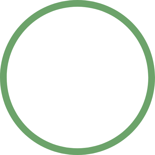 Icon of three people with a green circle outline.