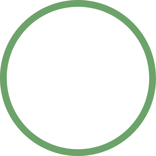 Medical cross icon with a green circular border.