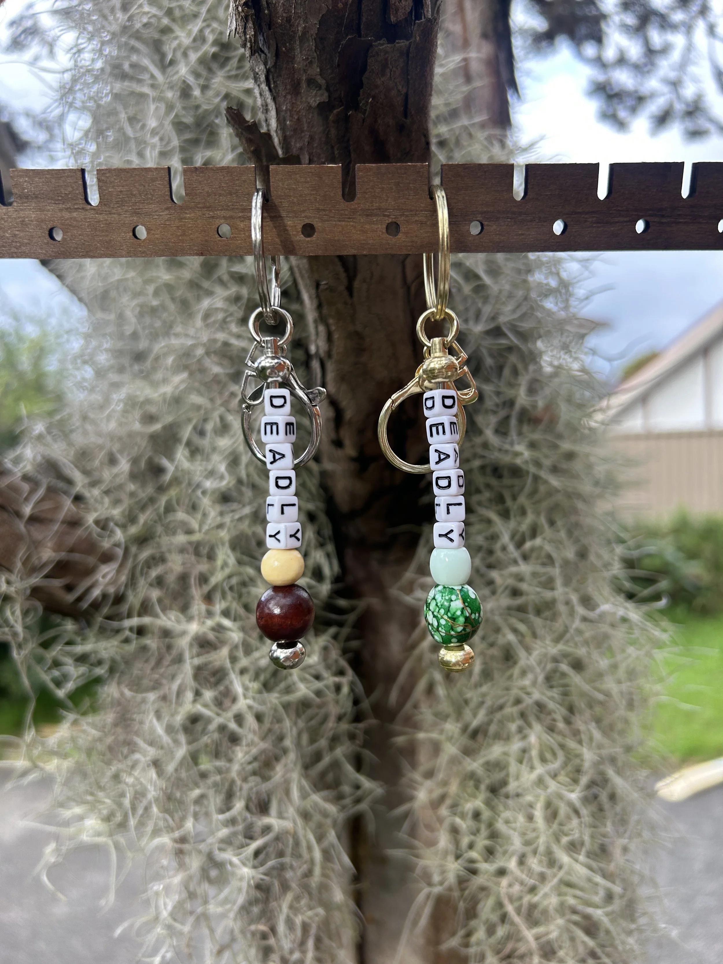 Deadly Bag Charm - Classic letters