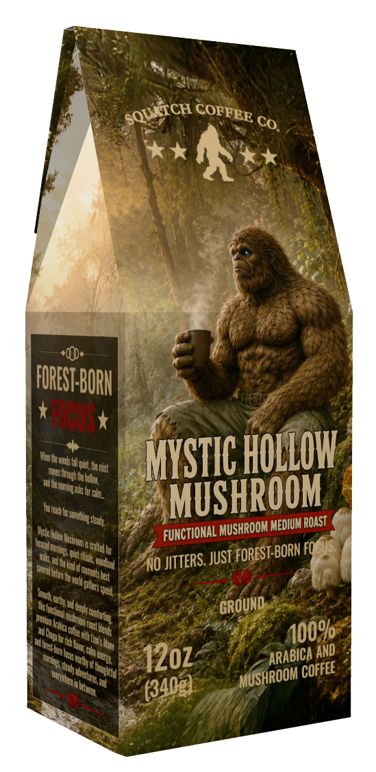 Mystic Hollow Mushroom Packaging