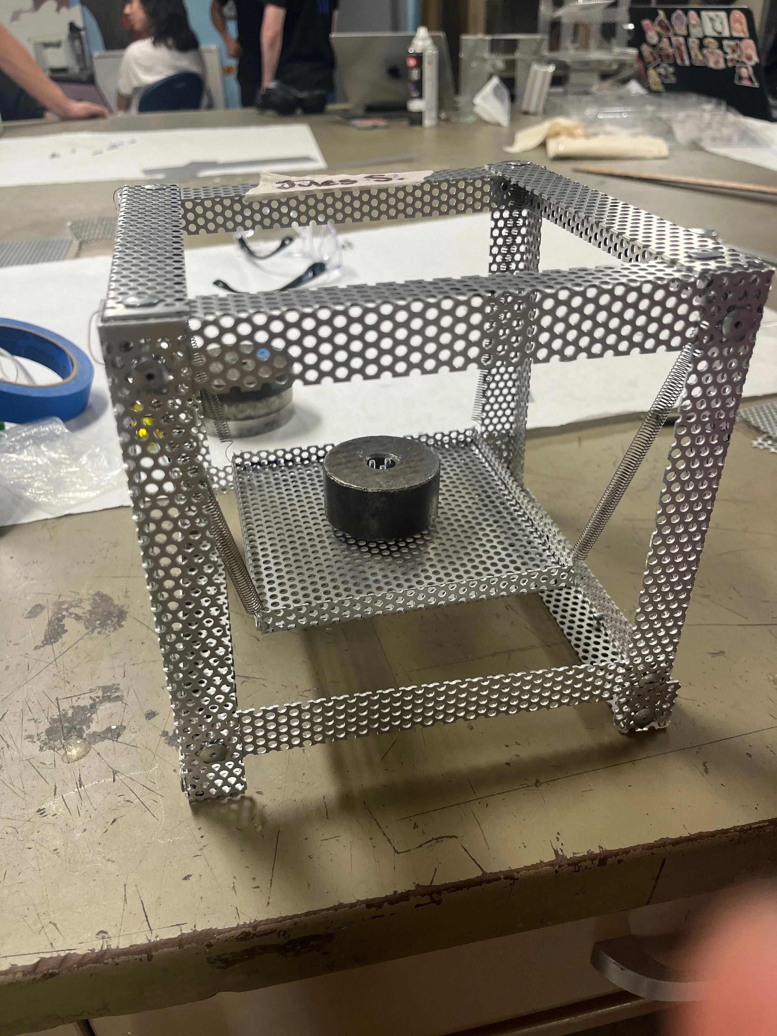 mass-spring vibration isolator
