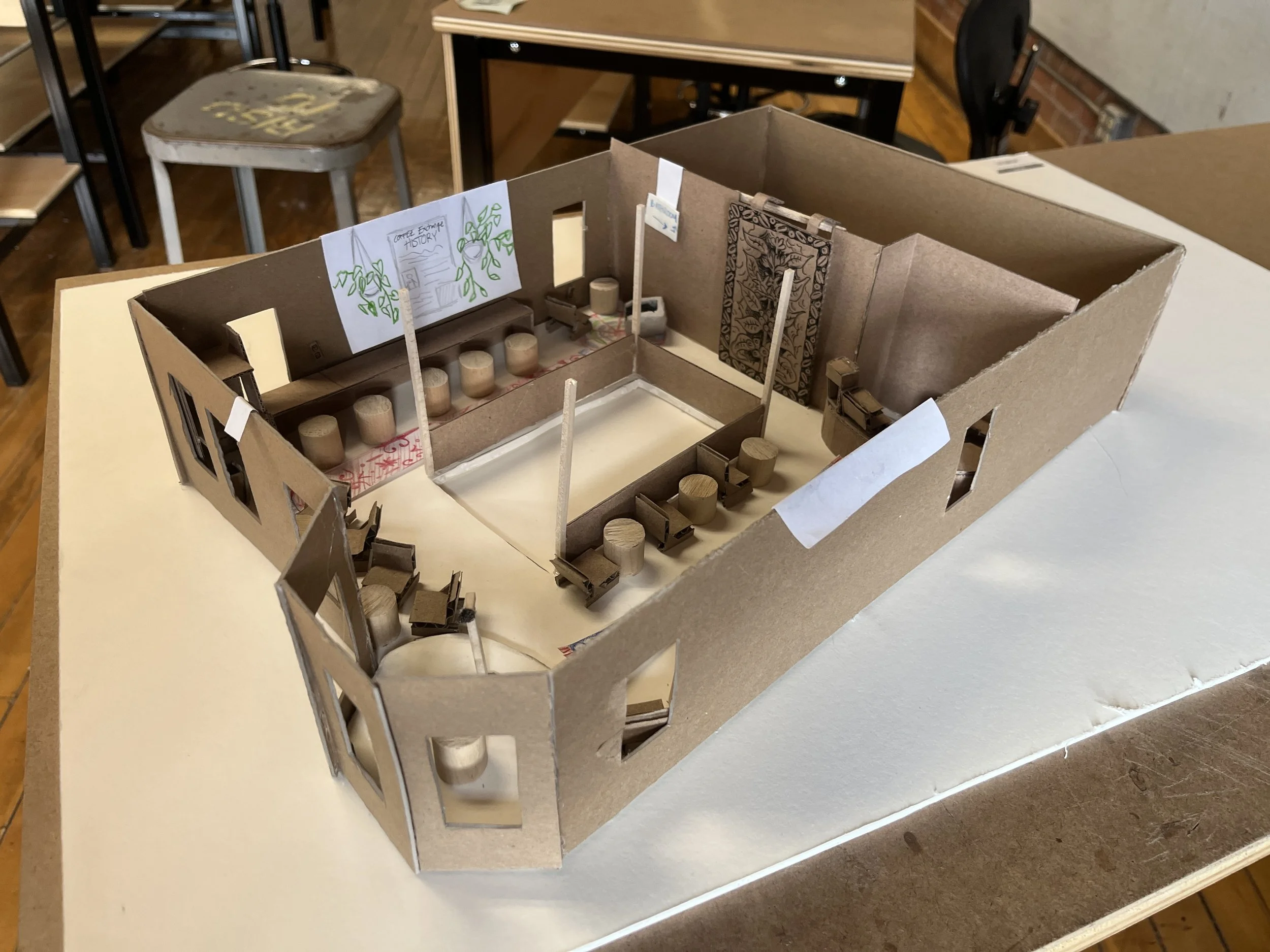 experiential/spatial redesign of a local coffeeshop