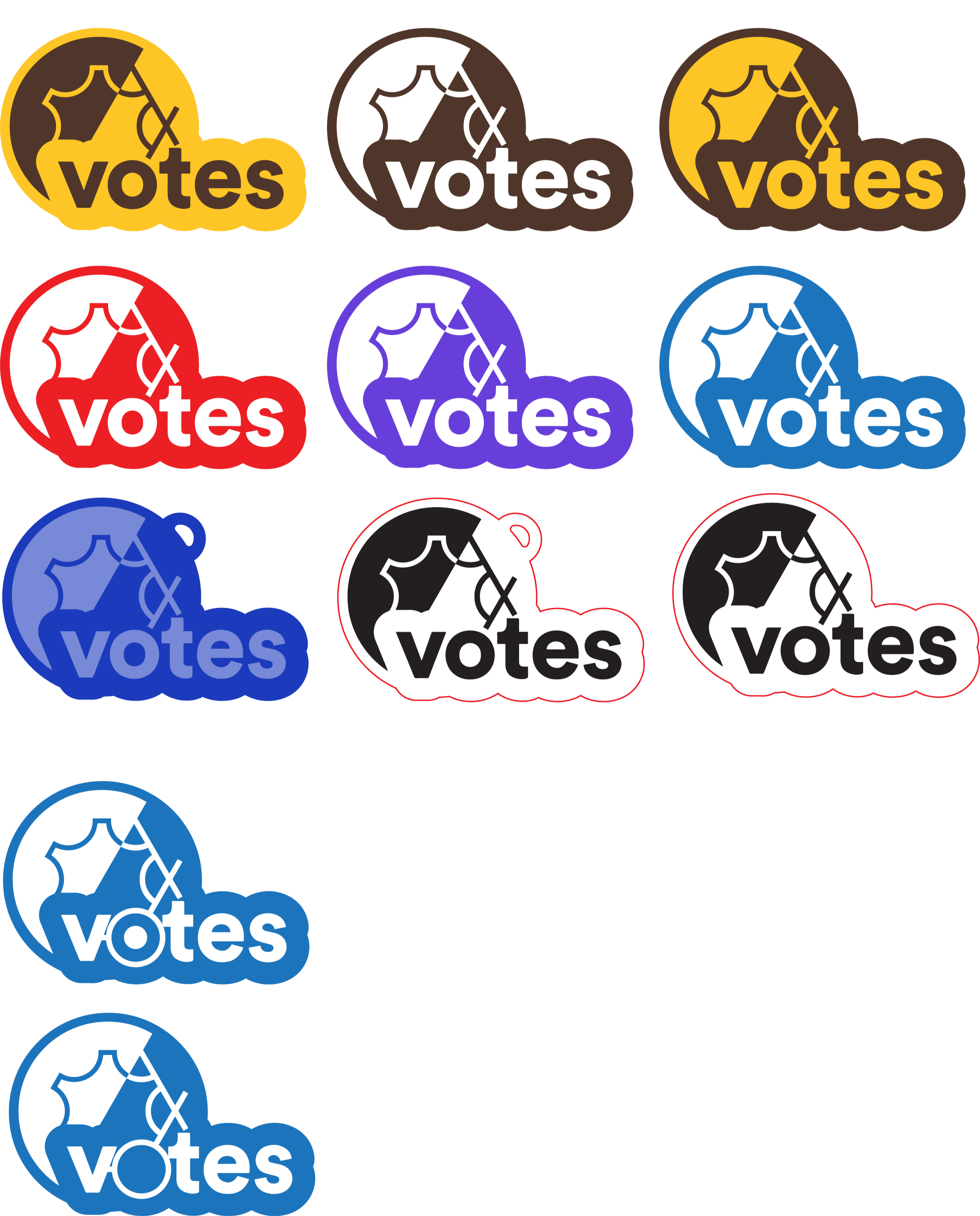 bdw votes (collab event): logo development