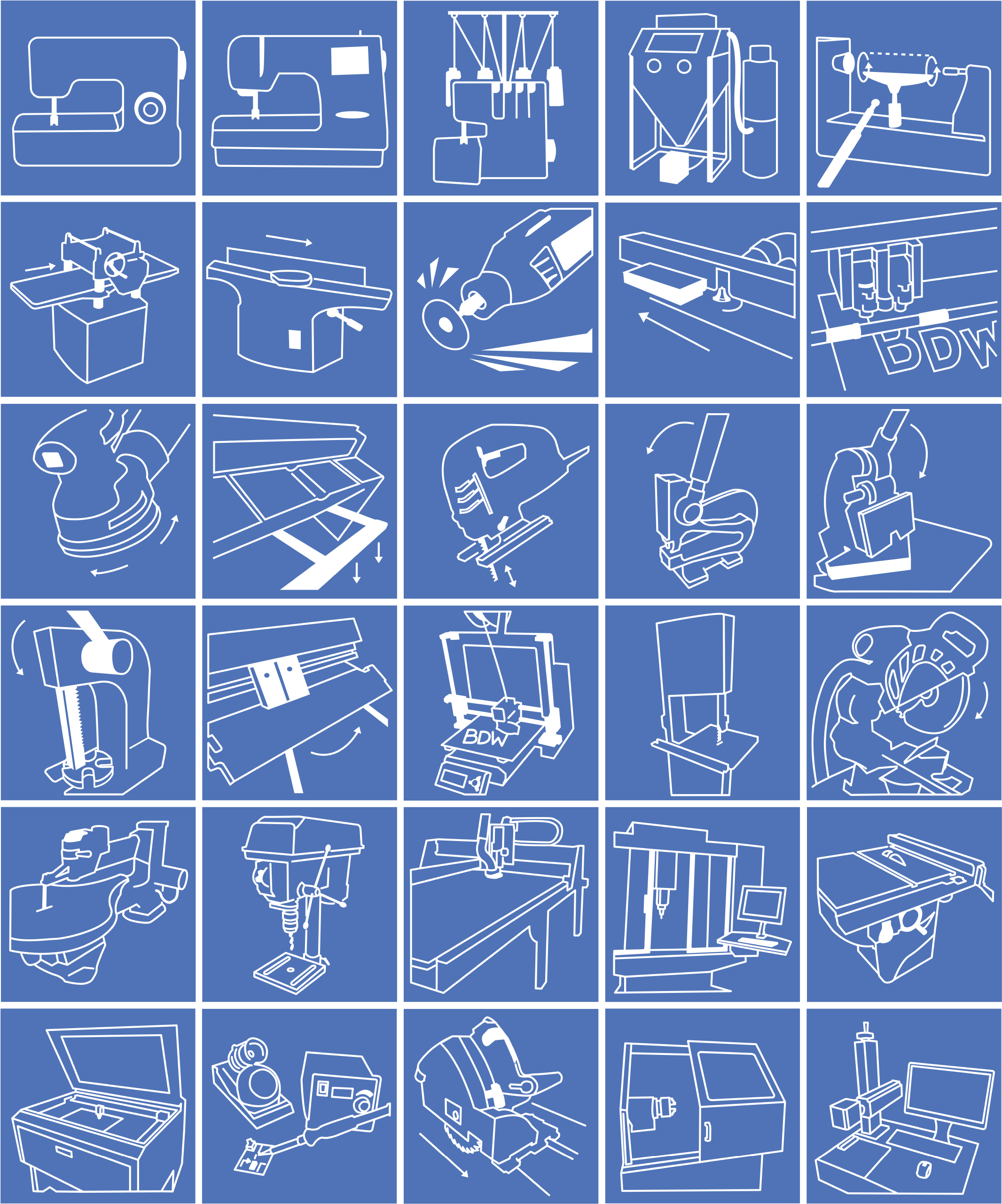 tool icons for bdw website