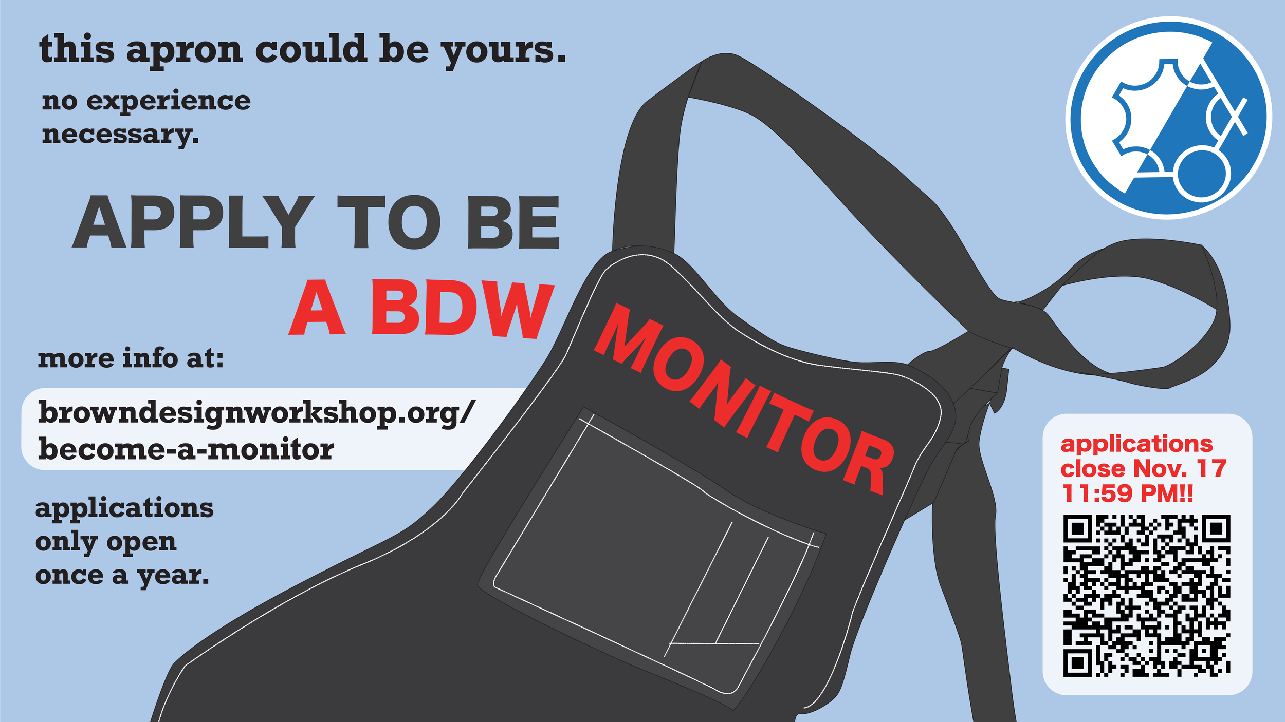 apply to be a monitor: television format