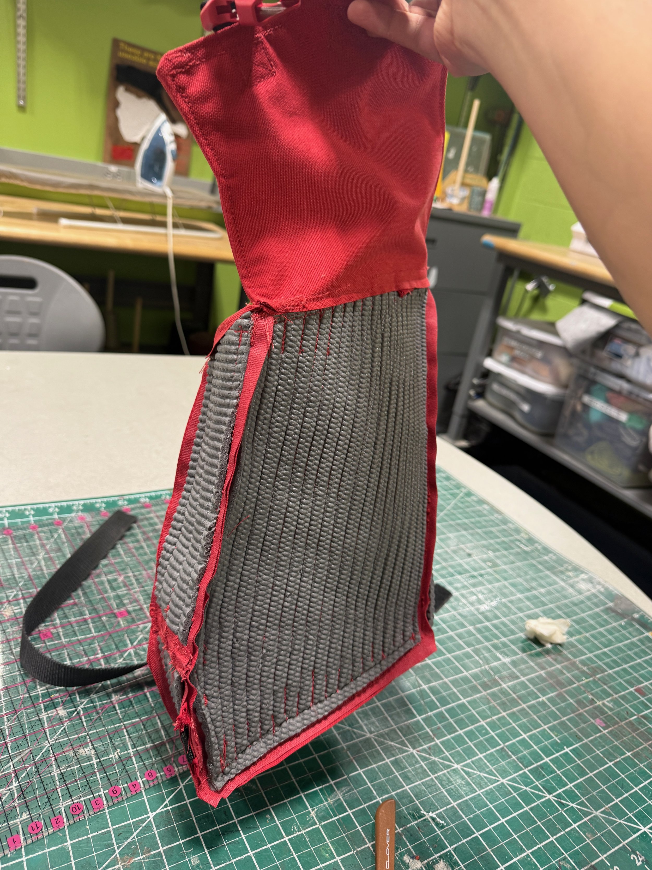 crossbody bag: process