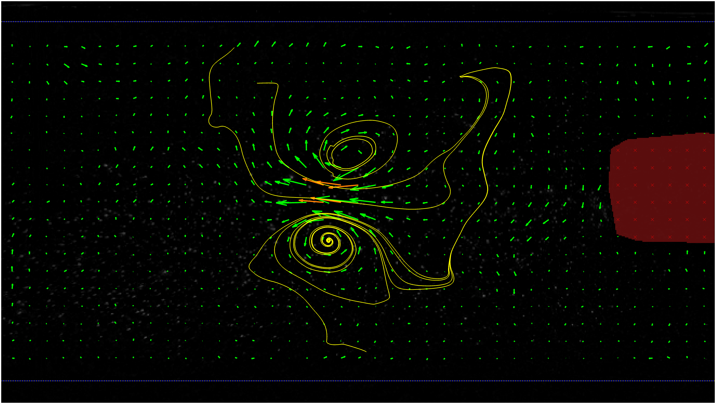particle image velocimetry: velocity and streamlines