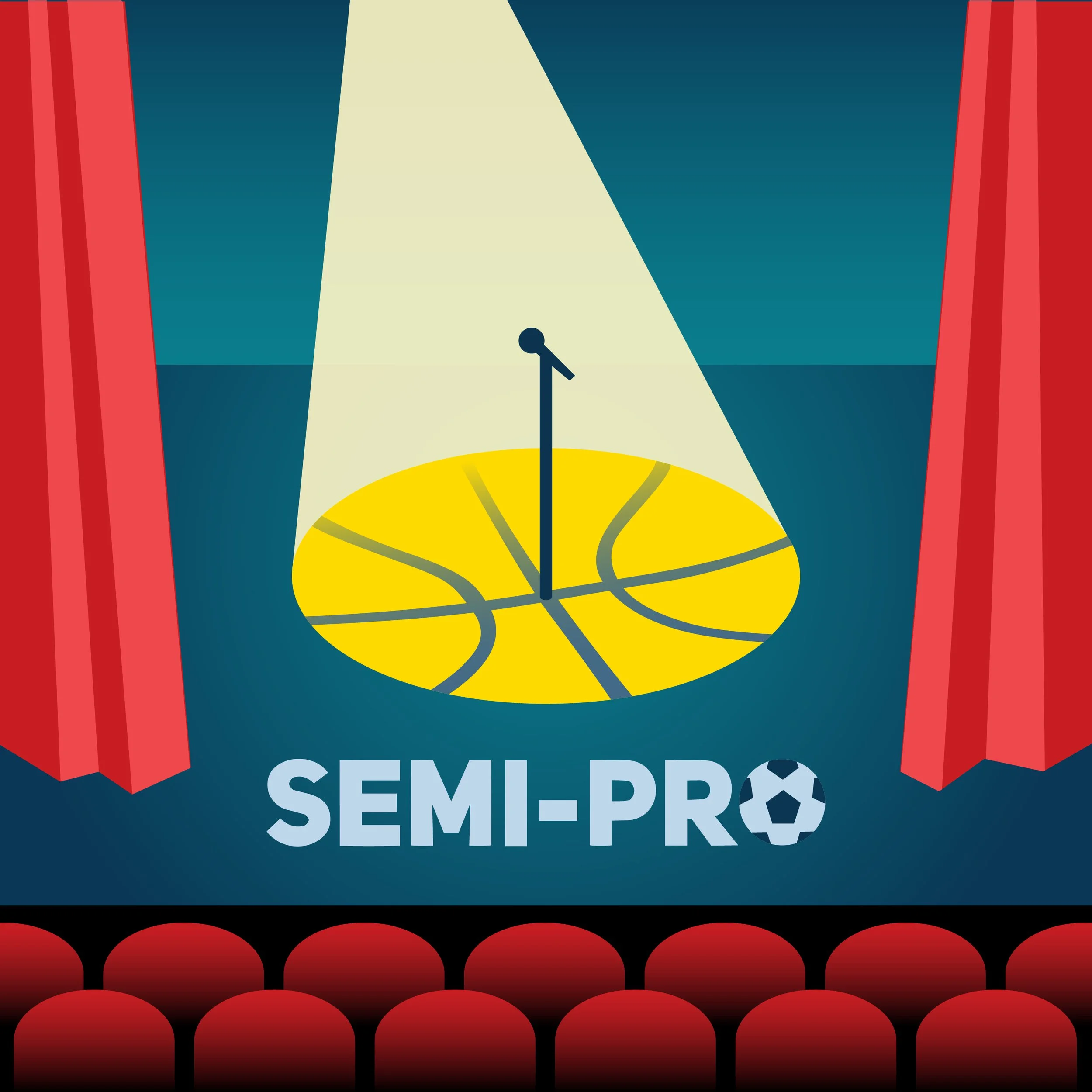 semi-pro podcast logo