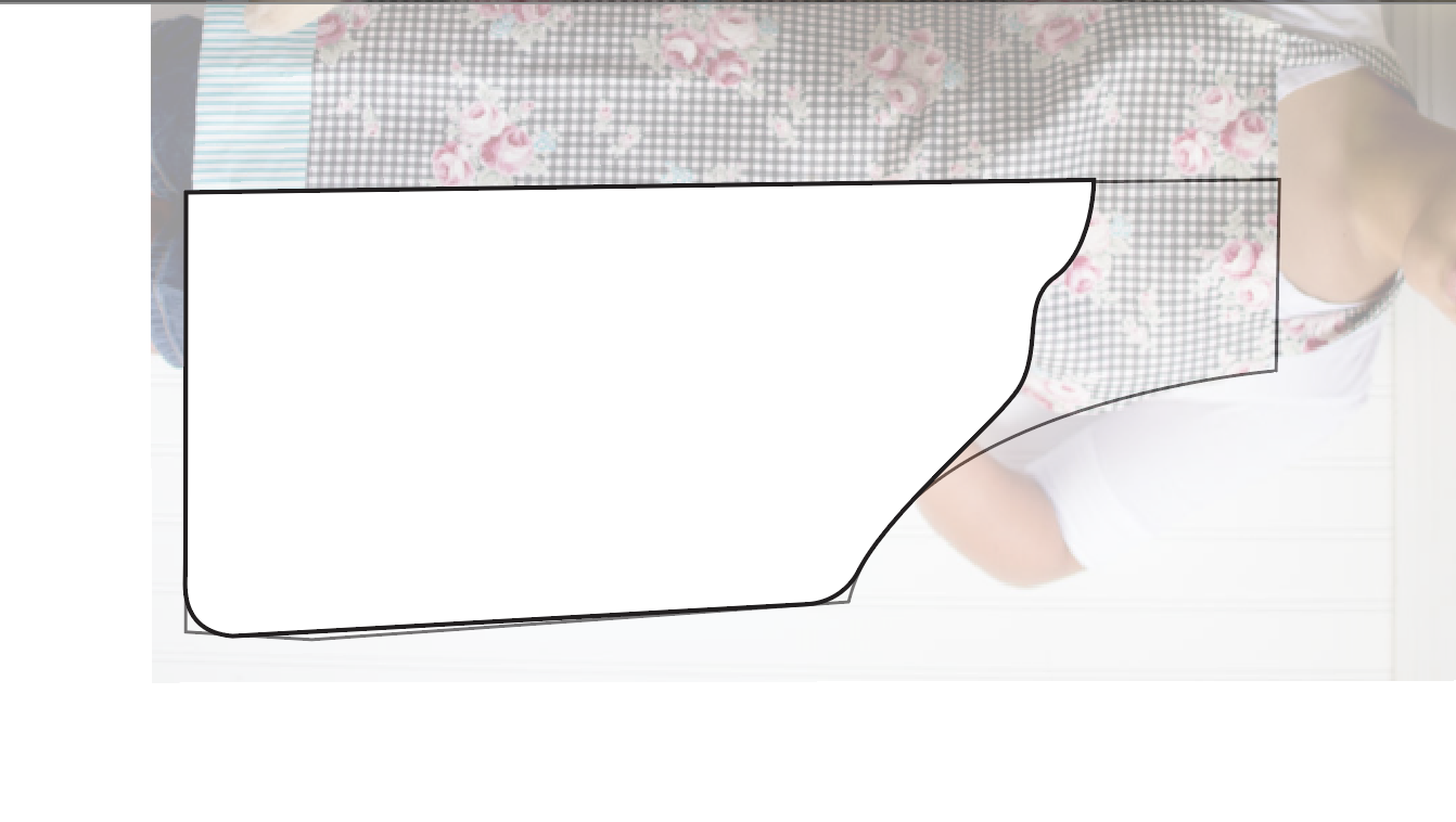 work apron: pattern drafting (illustrator process)