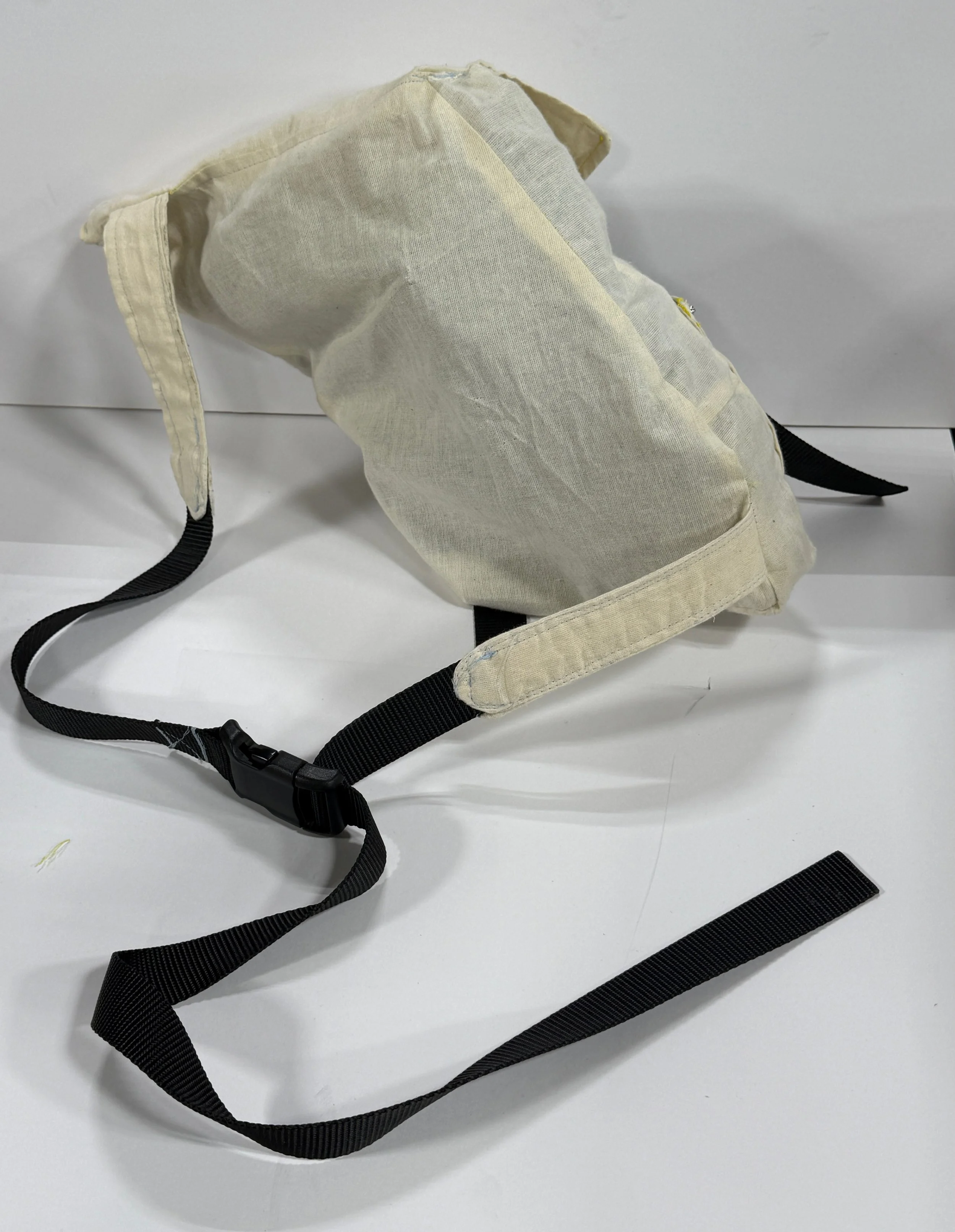 crossbody bag: muslin prototype (half-size)