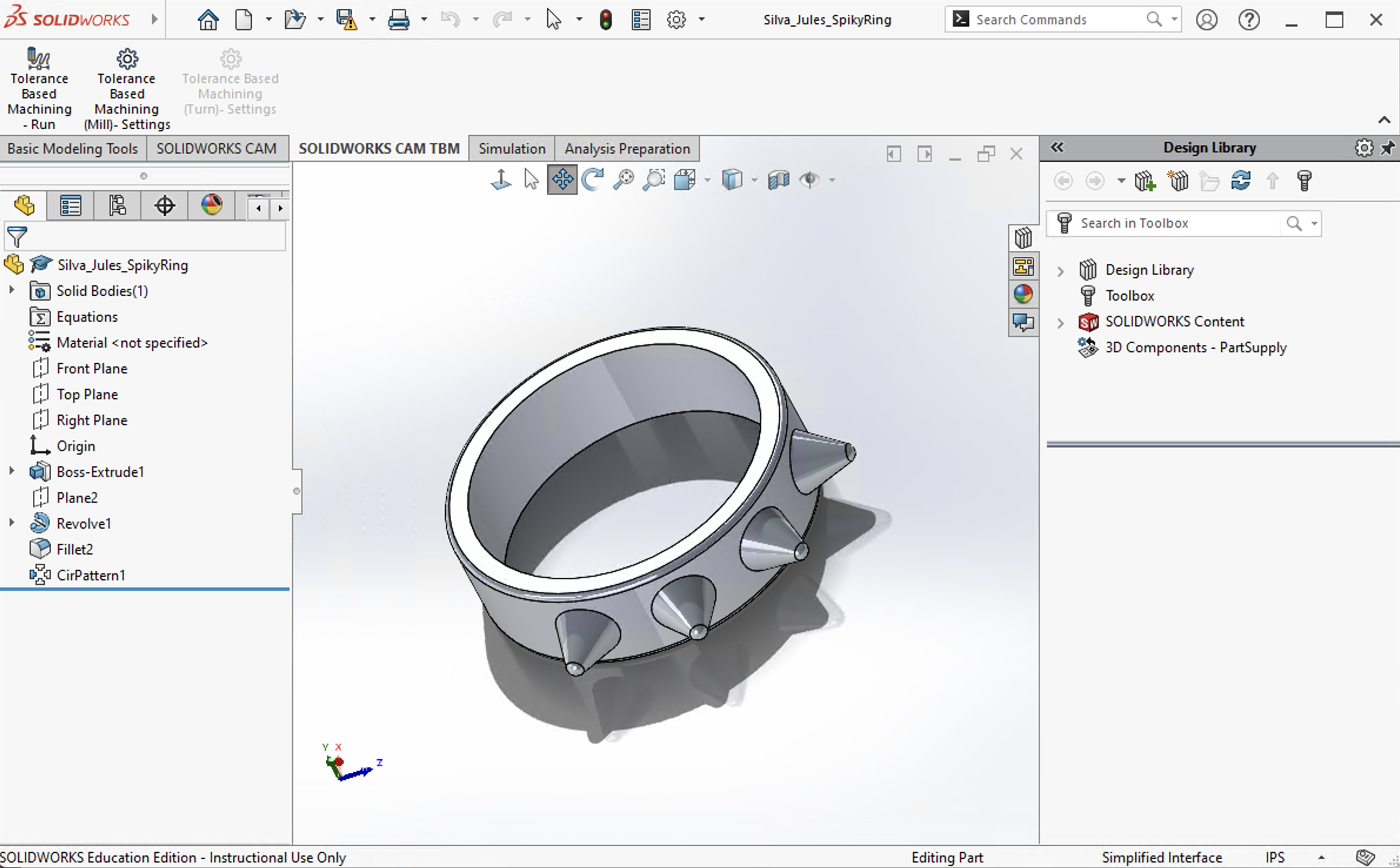 cad model of a ring