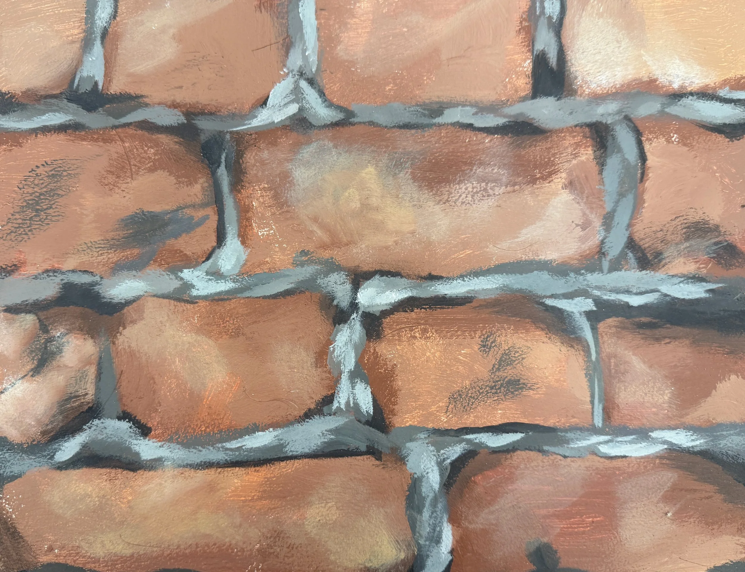 painted textures: brick