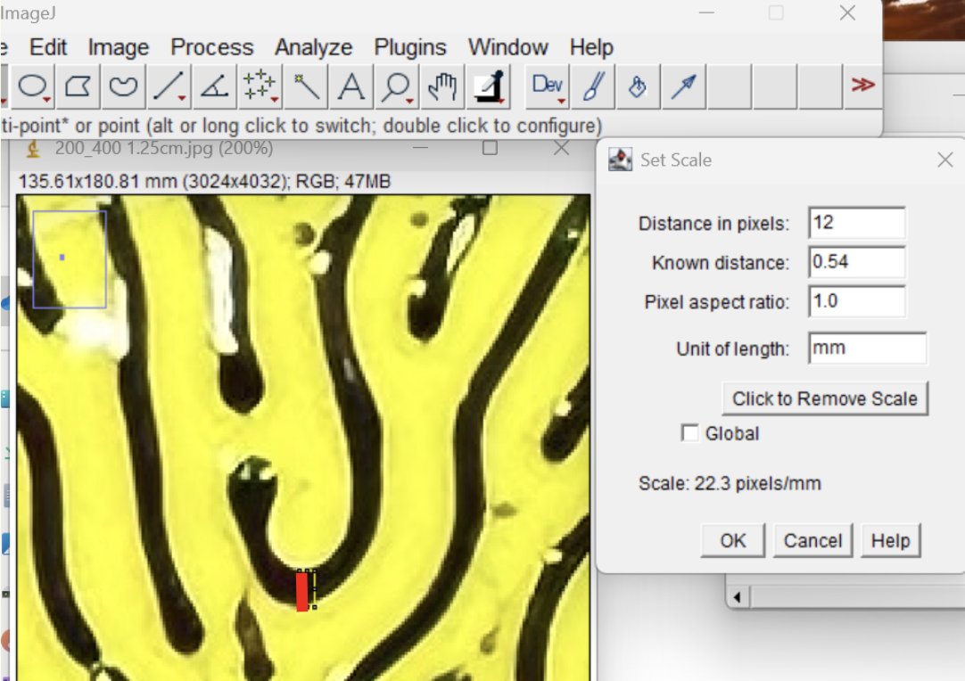ferrofluid painting: imagej analysis