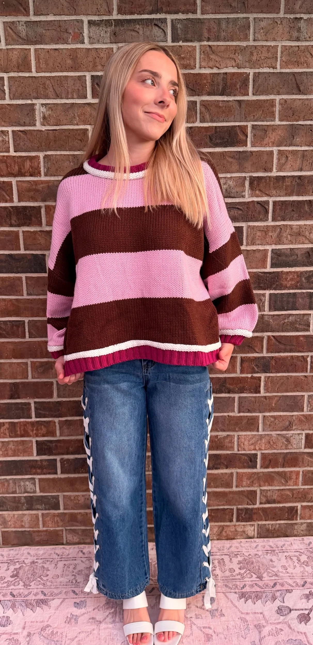 Color Block Knit Sweater
