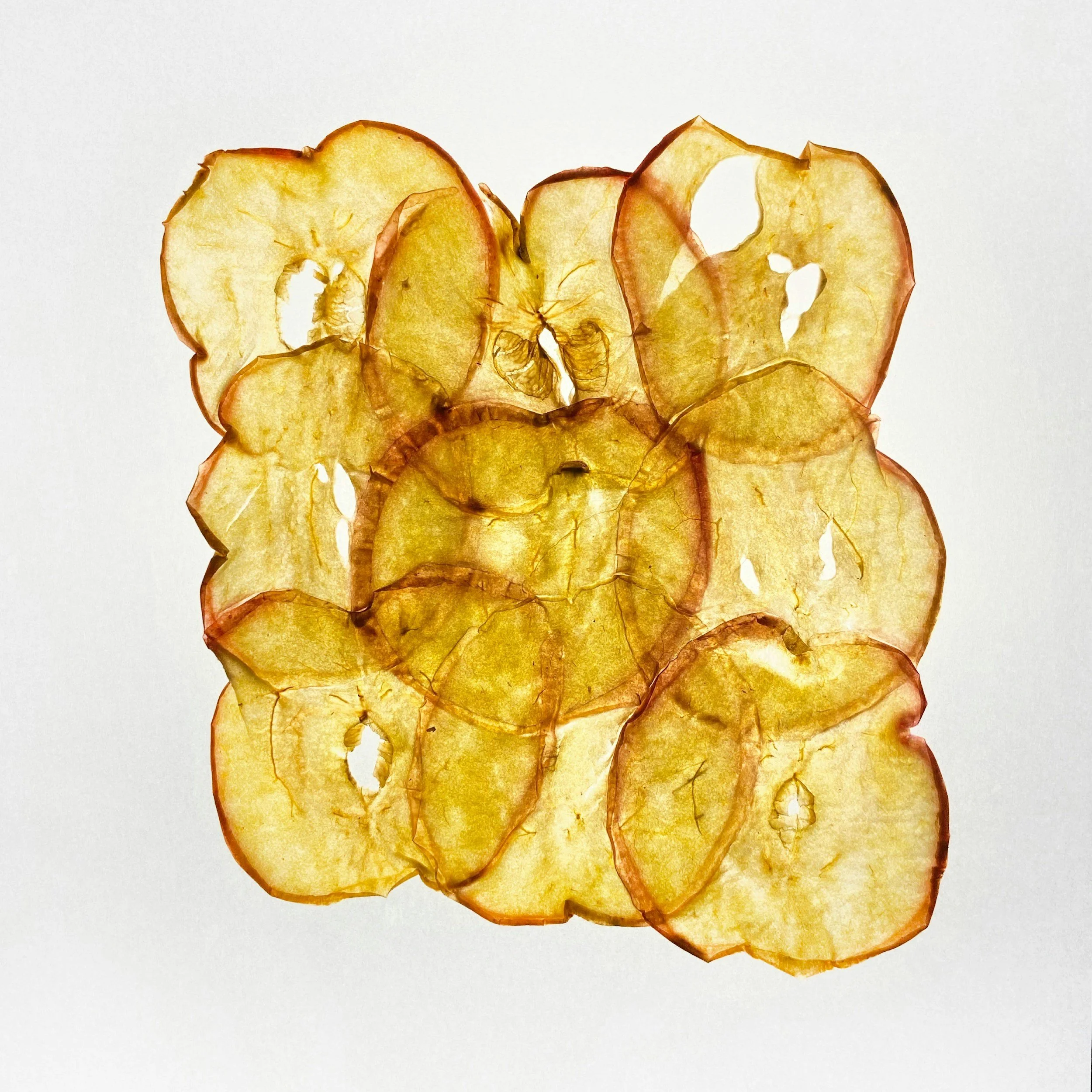 Dehydrated Apple Chips using local Honey