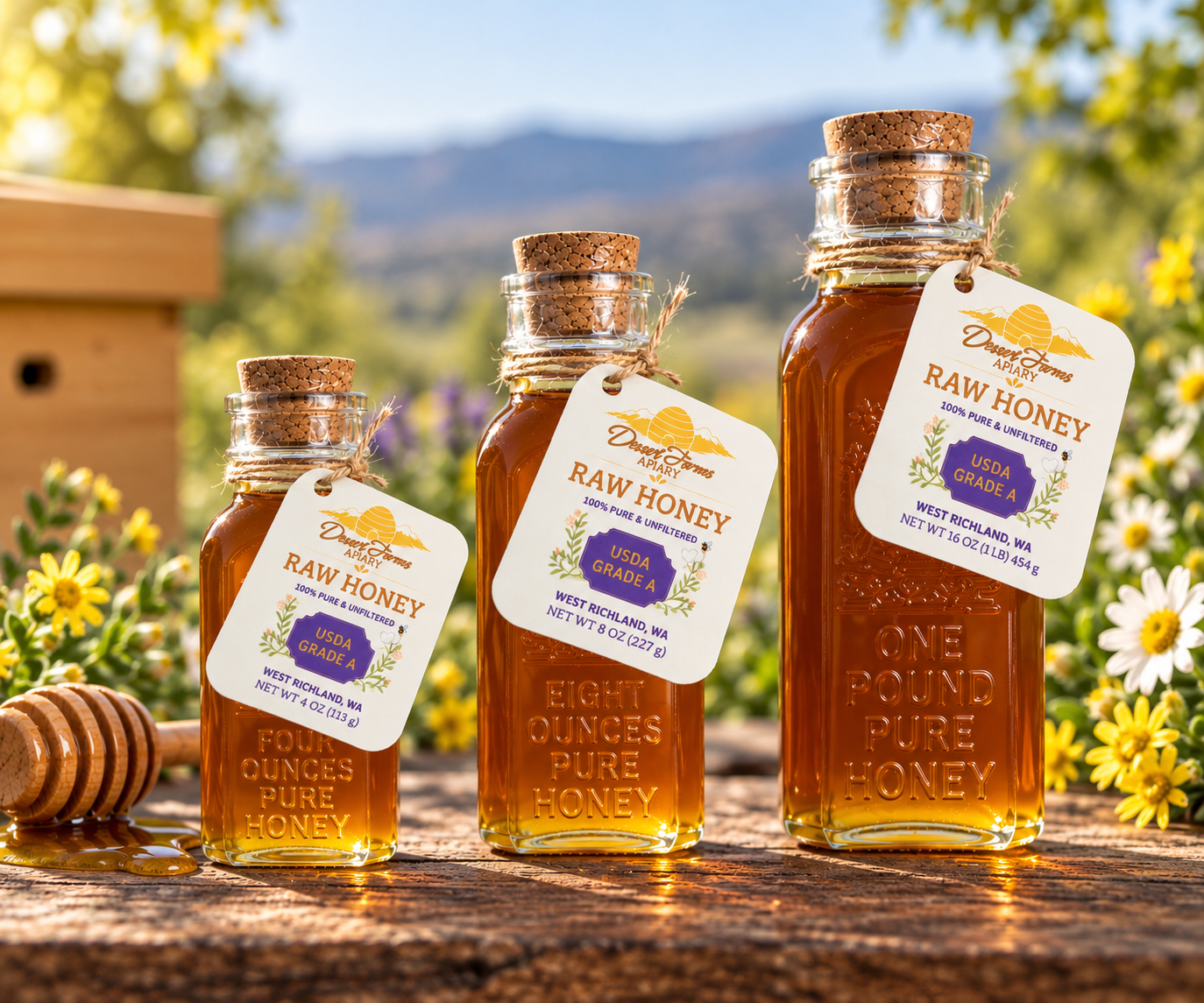 It’s Official: The First Bottles of Desert Farms Apiary Honey Are Finished!