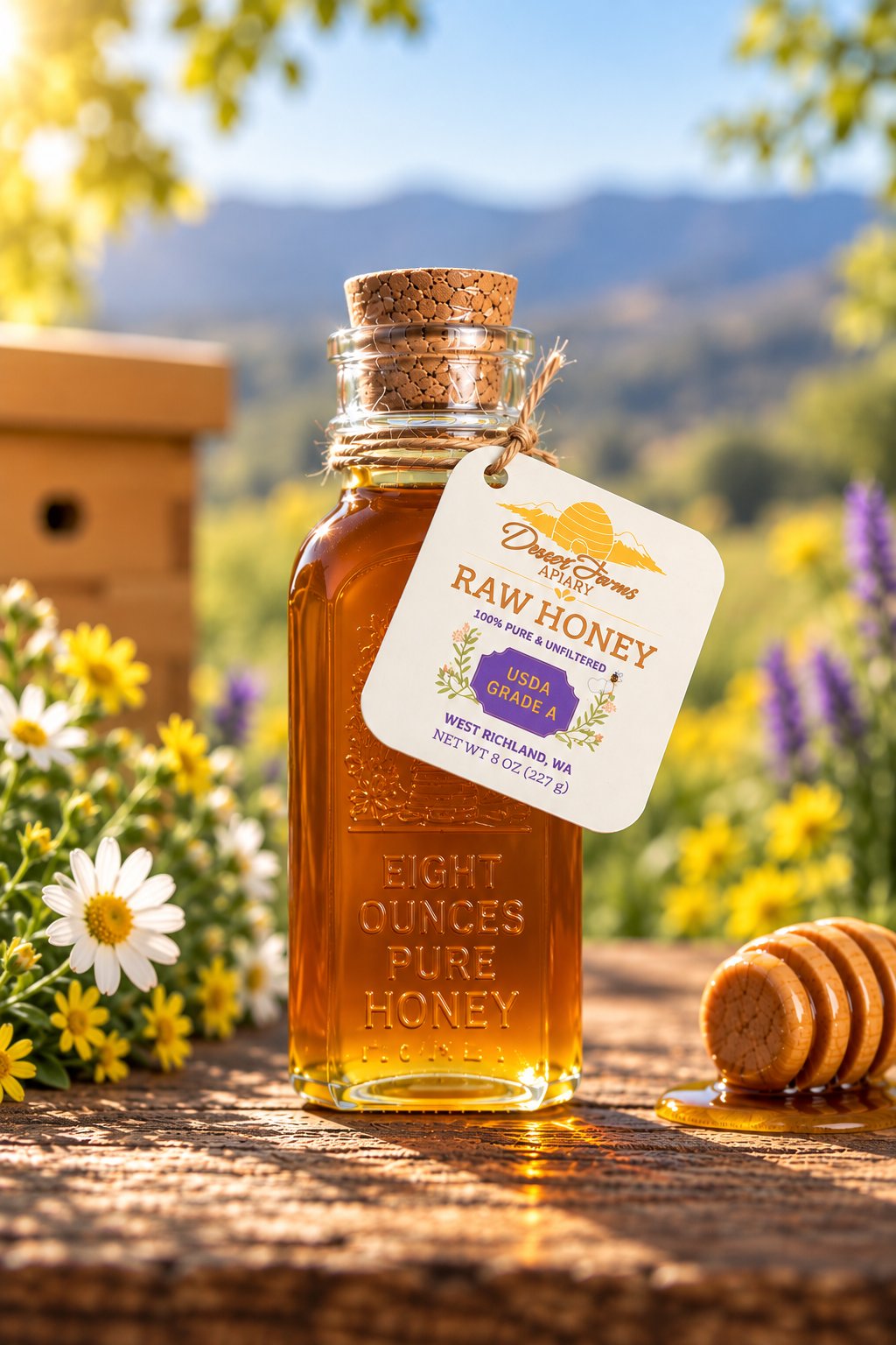 Raw Honey – 8 oz (Muth Jar)