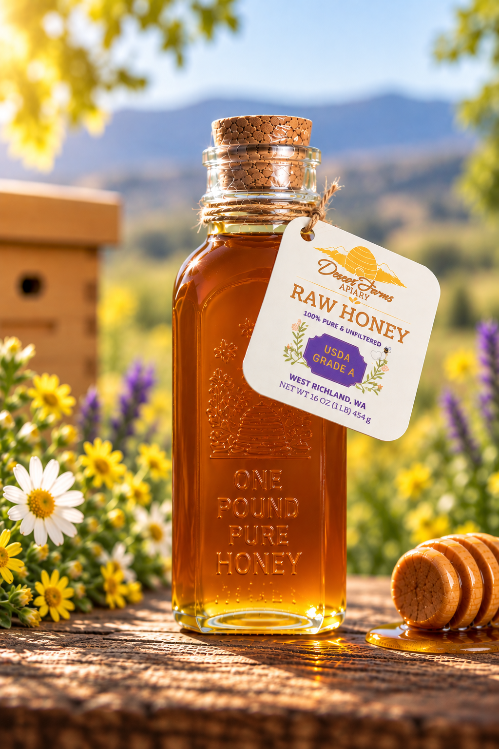 Raw Honey – 16 oz (Muth Jar)