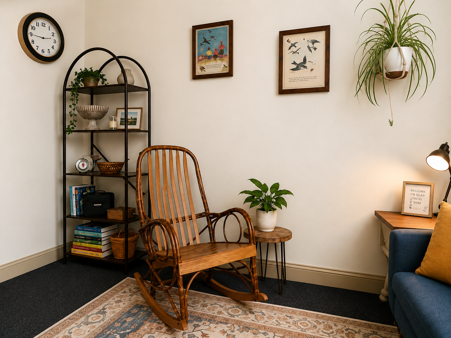 Rocker at Wayfinder Counseling office in Williston VT