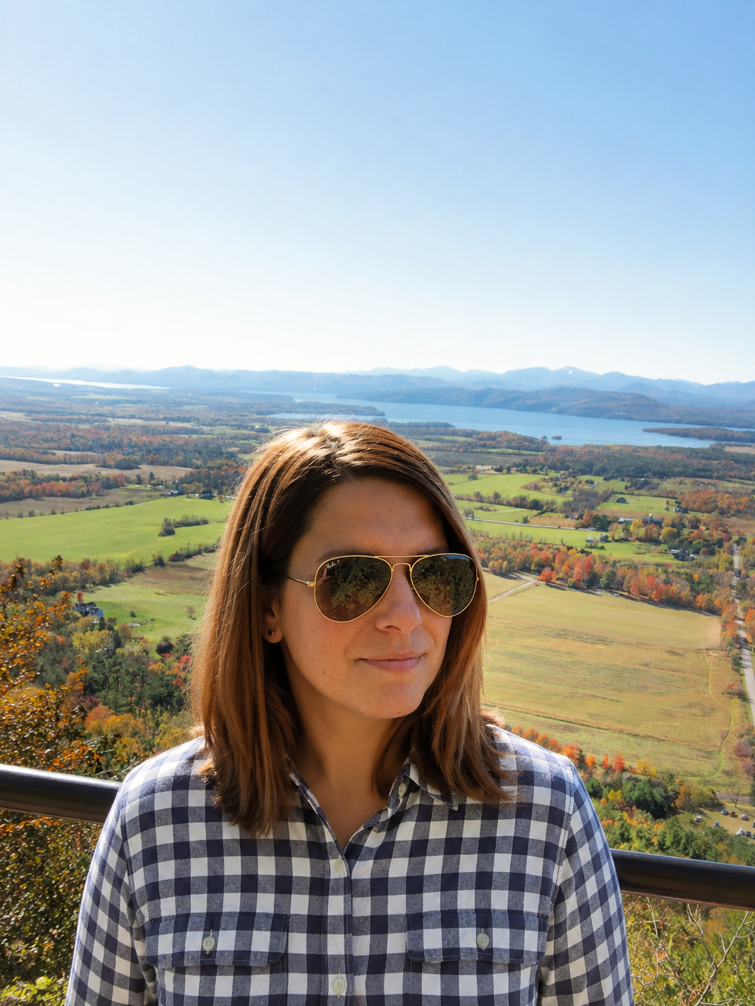 Melanie Bouchard at Mount Philo in Vermont