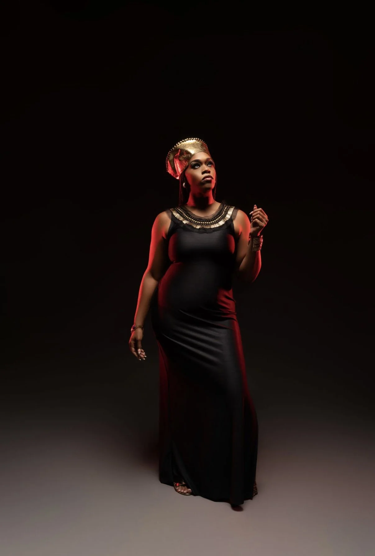 Custom Dress and Hat & On-Set Styling for Branding Shoot by Stylist Rita B.