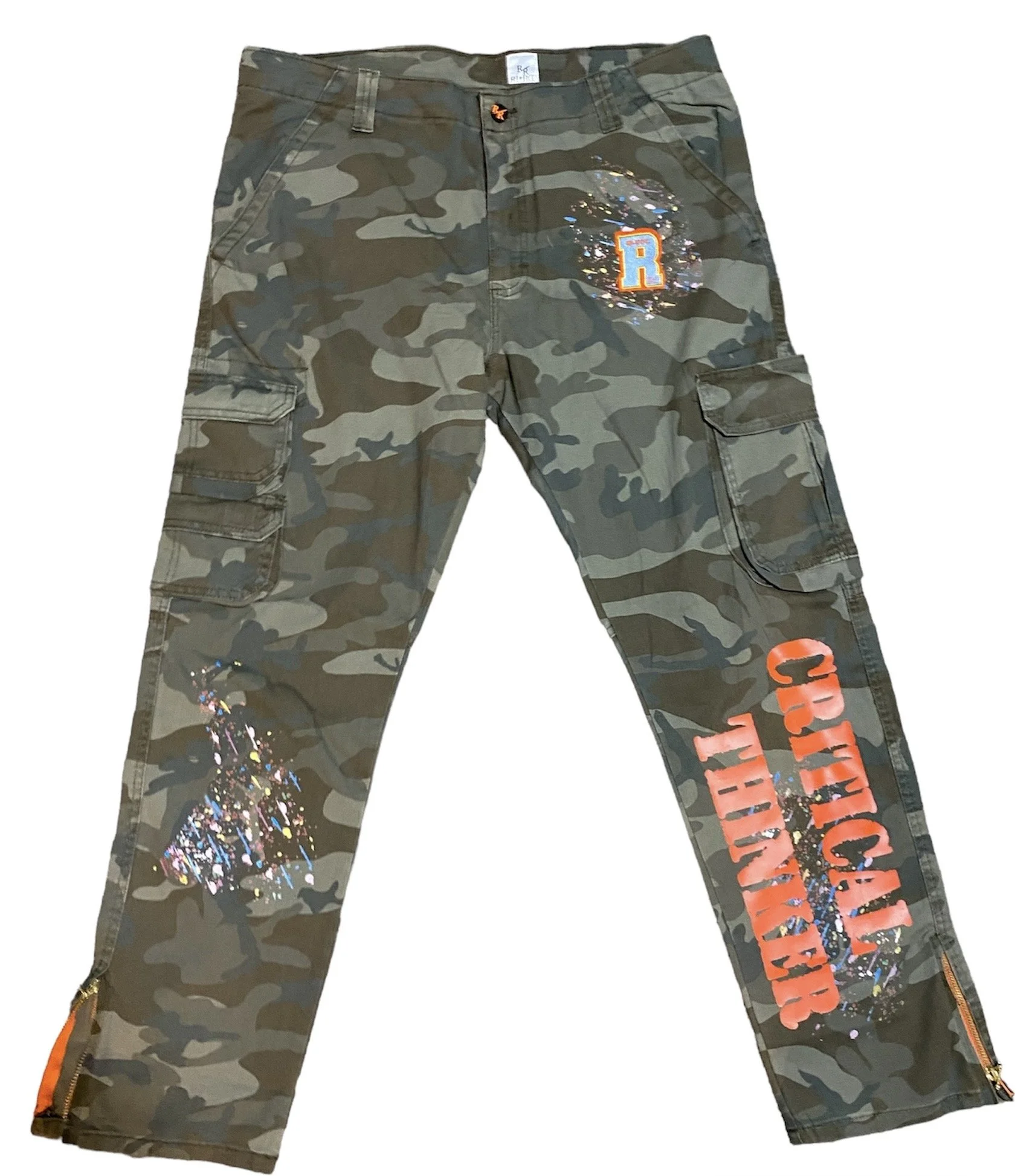 “Critical Thinker” Camo Cargo Pants – Ri-Roc Statement Edition