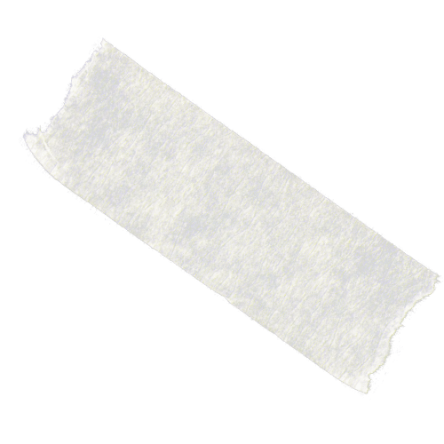 A piece of gray adhesive tape with rough edges on a black background.
