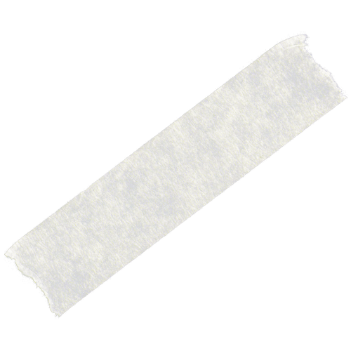 A piece of white medical or adhesive tape against a black background.