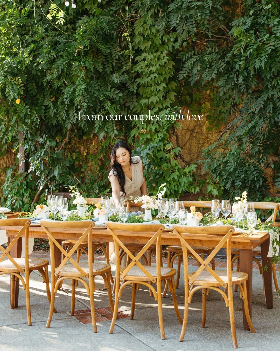 Our favorite part of what we do will always be the people 💛⁠
⁠
Every wedding starts with a vision, but somewhere along the way it becomes so much more &mdash; the check-ins, the decisions, the stories, the trust.⁠
⁠
Getting to create these moments w