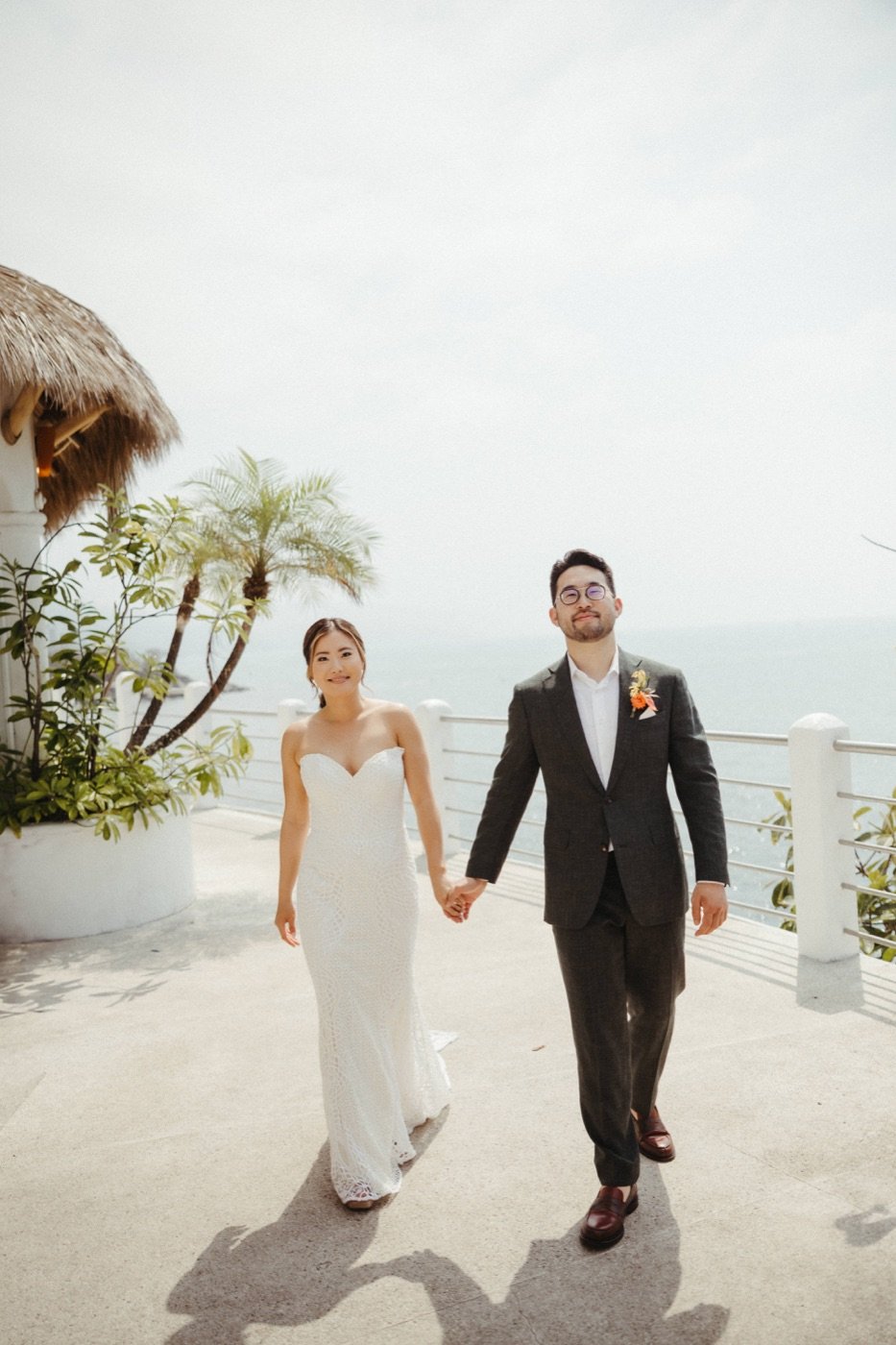June and Matthew at their Casa Azul Profundo destination wedding in Puerto Vallarta, Mexico.