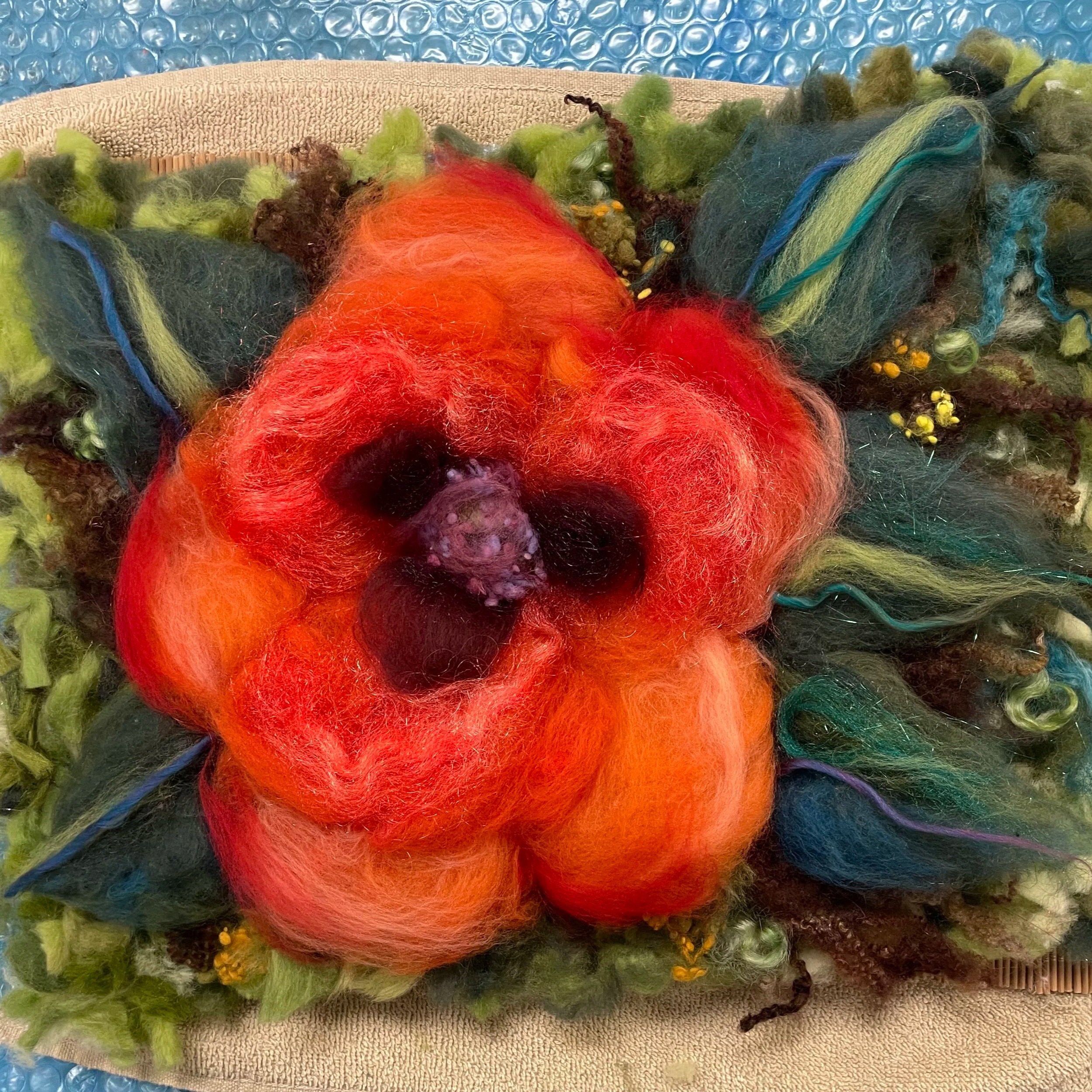 Paint with Wool: Create a Stunning Felted Flower with Margaret